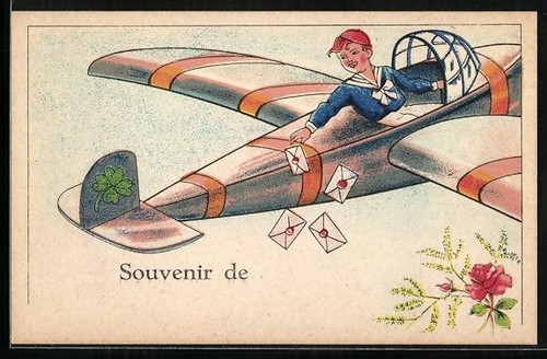 Carte postale artiste knirps - postale,