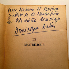 1952 EO DOMINIQUE AUBIER LE MAITRE-JOUR +SIGNATURE+ EDITIONS DOMAT LIVRE BOOK