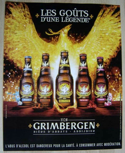 Publicité papier bière - -,