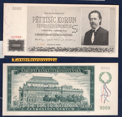 Tchécoslovaquie 5000 korun - 5000,