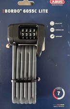 Abus Antivol Articulé Pliant  0,5 kg  Bordo 6055C/60 BK   CODE 4 Chiffres   NEUF