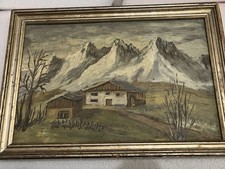 Ancien Tableau Peinture Huile