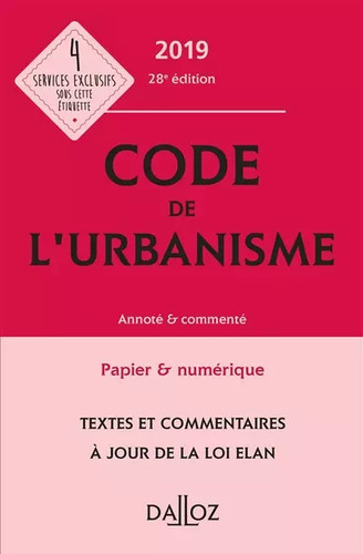 Code urbanisme 2019 - l'urbanisme,