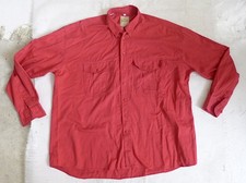 Camel Collection grande chemise rouge vintage XL