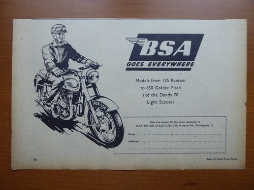 1957 pub bsa motorcycle - pub, moto