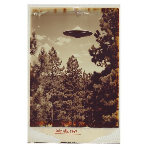 Affiche vintage ufo art - vintage,