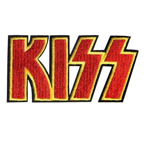 Patch écusson kiss hard - patch,