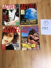 1989-Rare lot 4 magazines ACTUEL nova press-revue vintage:Woodstock-Negoda