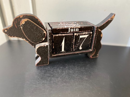 Calendrier perpétuel bois - en,