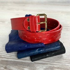 Ceinture rouge en cuir