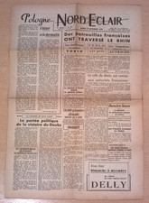 NORD ECLAIR du 25/11/1944 - De Gaulle félicite Leclerc/Tokio bombardé/Venlo pris