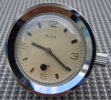 Montre pendulette Elta mouvement mécanique 15 rubis montre bureau office watch 