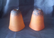 ancienne paire de tulipe art déco en pate de verre Muller Degué Schneider ???