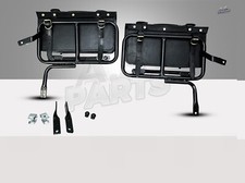 Paire de sacoches en cuir noir et adaptable pour Royal Enfield Twins Intercep...