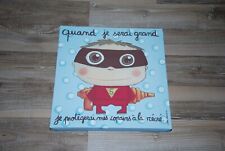 tableau toile décoration chambre d'enfant Quand je serai grand