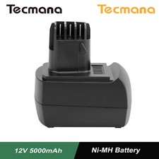 12V 5.0Ah Ni-MH Batterie pour Metabo BS12SP BSZ12 Impuls BZ12SP SSP12 ULA9.6-18