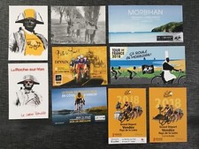 9 cartes postales TOUR DE FRANCE 2018