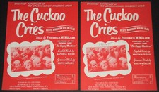 2 x The Cuckoo Cries : Today Wandern Wir In's Blau : Friedrich W Moller partition