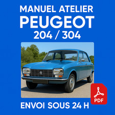 Manuel Atelier Peugeot 204 et
