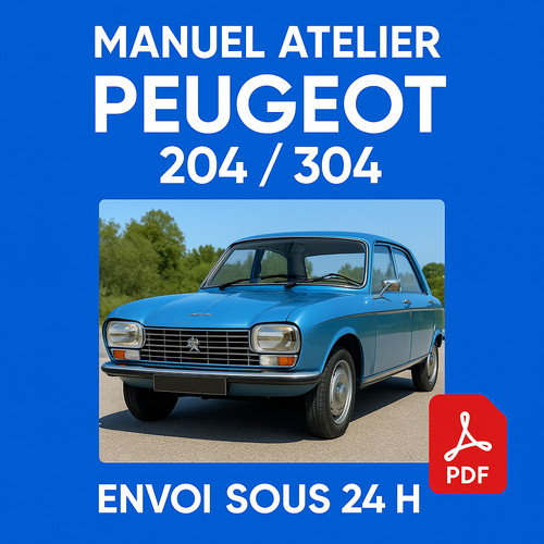 Manuel atelier peugeot 204 - manuel,