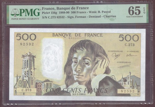 France 500 francs pascal - :,