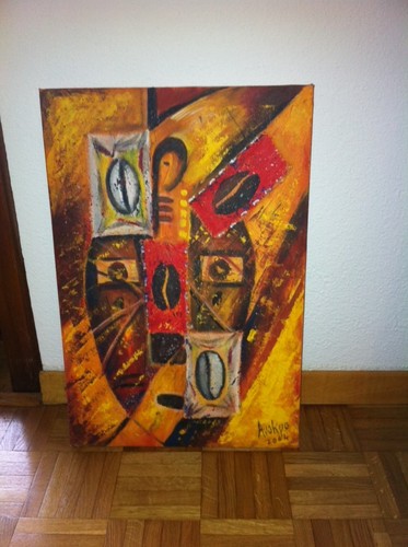 Tableau peinture africaine - peinture,