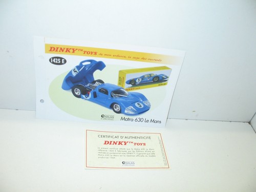 Fiche certif dinky - 1, certif.