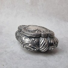 Boîte à Poudre ou Pilules – Style Rocaille – Pendentif - Poinçon Argent 800