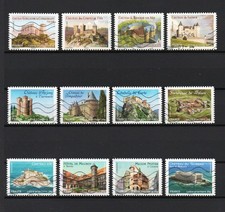 12 Timbres Adhésifs FRANCE ( 2012 ) N° 714 à 725 ( Oblitérés ) Série complète