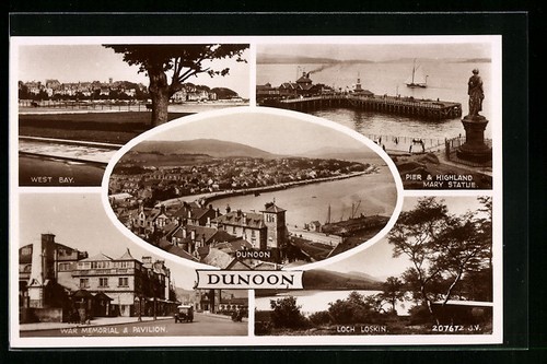 Carte postale dunoon west - postale,