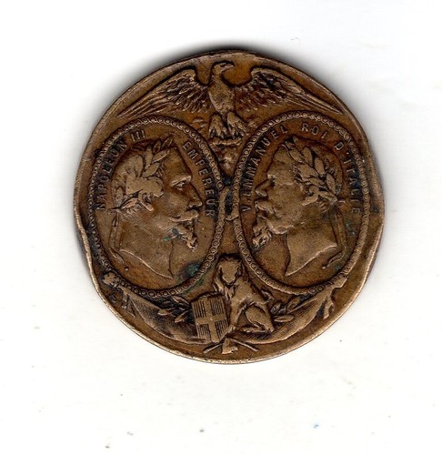 Médaille france italie - france,