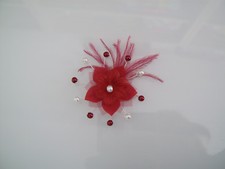 Fleur à coudre/coller Blanc