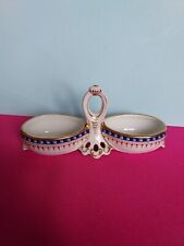 Ancien saleron double en porcelaine de Limoges