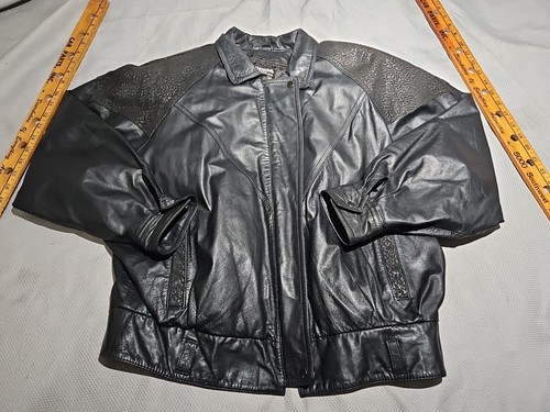 Vintage pelle cuir jacket - cuir,