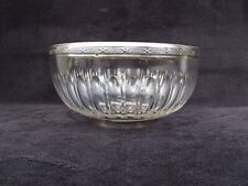 Coupe à fruits Baccarat cristal taillé monture en argent massif poinçon minerve