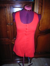 tunique sans manches cintrée