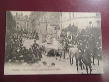CARTE POSTALE-35-RENNES- FETE DES FLEURS 1910-Char des cloches de Rome