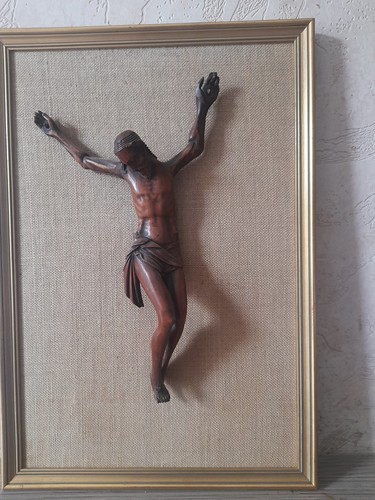 Christ bois sculpté - christ,