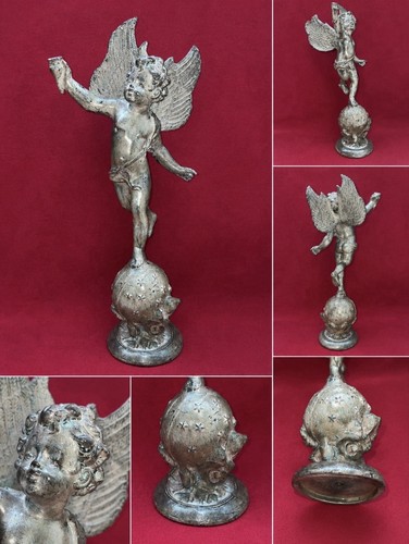 Bronze angel putto - angel,