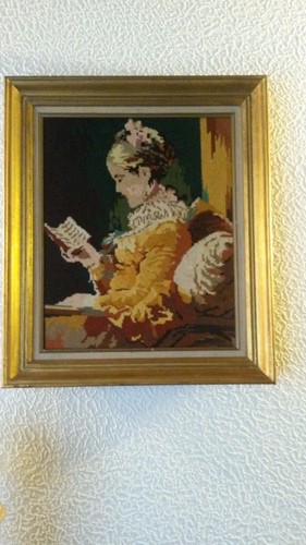 Tableau canevas liseuse - tableau, "la