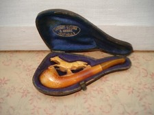 Fume Cigarette ancien Cheval Ambre /Écume en Écrin