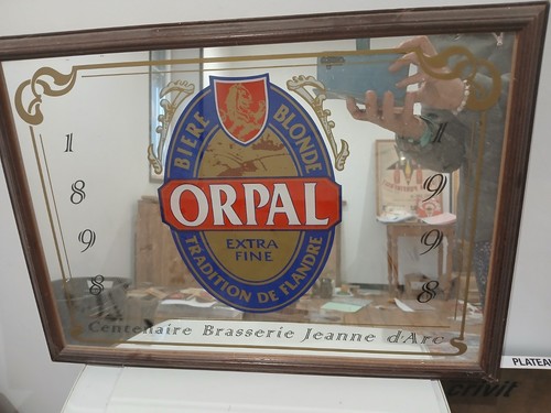 Miroir publicitaire brasserie - miroir,