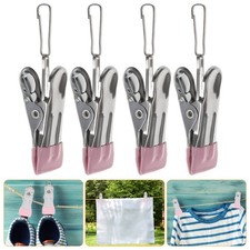  6 Pcs Pinces À Linge Inox