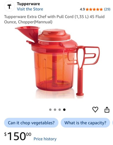 Tupperware extra chef with - chef,