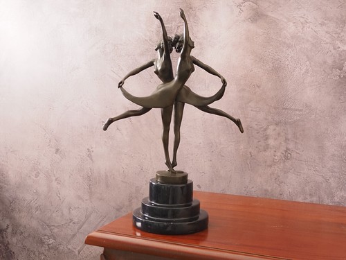 Art déco danseuse sculpture - art,