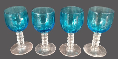 Série verres bleus - 4, à