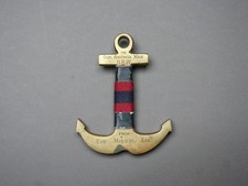 GUCCI Italy brass paperweight, Vintage 1950s, Marine anchor decor, Collectible