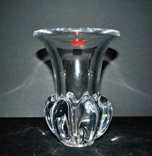 Vase Design moderniste en Cristal de Vannes Le Châtel