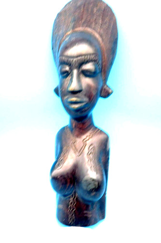 Statuette africaine buste - ,