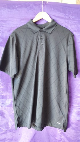 Polo noir avec losanges marque - polo,